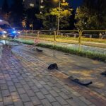 04.09.2022. Kielce. Wypadek na ul. Źródłowej / Fot. Wiktor Taszłow - Radio Kielce