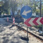 28.09.2022. Kielce. Modernizacja chodnika przy ul. Lecha / Fot. Wiktor Taszłow - Radio Kielce