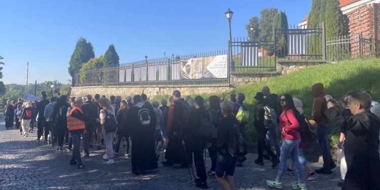 07.09.2022. Sandomierz. XIX Piesza Pielgrzymka do Sanktuarium Maryjnego w Sulisławicach / Fot. Grażyna Szlęzak- Radio Kielce