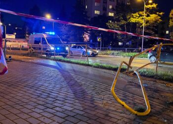 04.09.2022. Kielce. Wypadek na ul. Źródłowej / Fot. Wiktor Taszłow - Radio Kielce