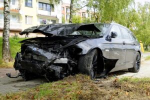 09.09.2022. Kielce. Kolizja na ulicy Jana Nowaka-Jeziorańskiego / Fot. Piotr Kwaśniewski - Radio Kielce