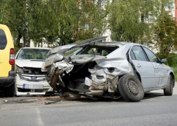 09.09.2022. Kielce. Kolizja na ulicy Jana Nowaka-Jeziorańskiego / Fot. Piotr Kwaśniewski - Radio Kielce