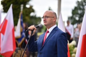 03.09.2022. Końskie. Obchody Koneckiego Września. Na zdjęciu: Piotr Wawrzyk - wiceminister spraw zagranicznych / Fot. Magdalena Galas-Klusek - Radio Kielce