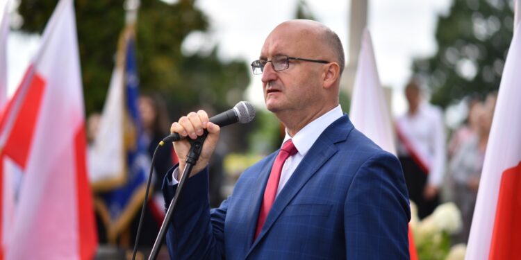 03.09.2022. Końskie. Obchody Koneckiego Września. Na zdjęciu: Piotr Wawrzyk - wiceminister spraw zagranicznych / Fot. Magdalena Galas-Klusek - Radio Kielce