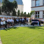 08.09.2022. Kazimierza Wielka. Odsłonięcie pomnika pamięci społeczności szkolnej – ofiar II wojny światowej i Holocaustu. / Fot. Marta Gajda-Kruk - Radio Kielce