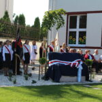 08.09.2022. Kazimierza Wielka. Odsłonięcie pomnika pamięci społeczności szkolnej – ofiar II wojny światowej i Holocaustu. / Fot. Marta Gajda-Kruk - Radio Kielce