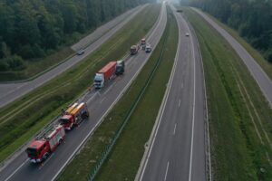 26.09.2022. Skarżysko-Kamienna. Wypadek na trasie S7 / Fot. Jarosław Kubalski - Radio Kielce