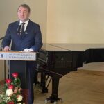 02.09.2022. Sandomierz. Jubileusz Szpitala Specjalistycznego im. Ducha Świętego. Na zdjęciu: Marek Kos - dyrektor Szpital Specjalistycznego im. Ducha Świętego w Sandomierzu / Fot. Grażyna Szlęzak - Radio Kielce