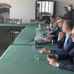 07.09.2022. Sandomierz. Spotkanie nt. aktualizacji map zagrożenia powodziowego / Fot. Grażyna Szlęzak - Radio Kielce