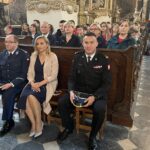 15.09.2022. Sandomierz. Uroczystości jubileuszowe z okazji 30- lecia działalności Caritas Diecezji Sandomierskiej. Na zdjęciu (od lewej): Ryszard Komański - komendant powiatowy policji w Sandomierzu, Magdalena Król-Juda - kierownik Zakładu Aktywności Zawodowej w Sandomierzu, Piotr Krytusa - komendant powiatowy PSP w Sandomierzu / Fot. Grażyna Szlęzak - Radio Kielce