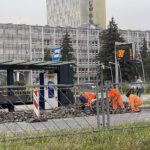 21.09.2022. Kielce przystanek komunikacji miejskiej przy Alei Dziewięciu Wieków Kielc / Fot. Robert Felczak – Radio Kielce