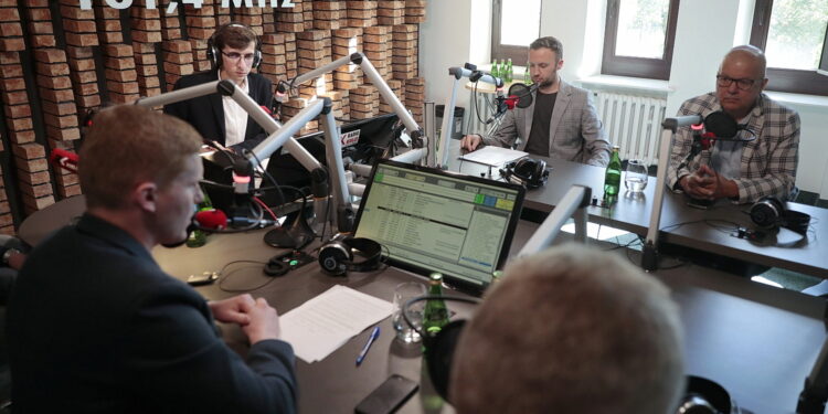 Kielce. Studio Polityczne Radia Kielce / Fot. Wiktor Taszłow - Radio Kielce