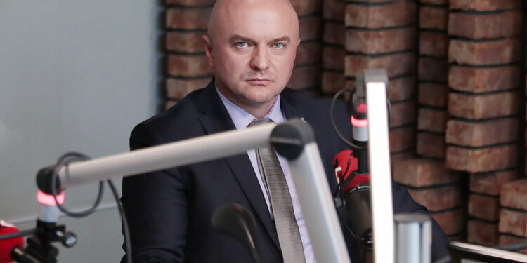 05.09.2022. Kielce. Studio Polityczne Radia Kielce. Na zdjęciu: Rafał Nowak - wicewojewoda świętokrzyski, PiS / Fot. Wiktor Taszłow - Radio Kielce