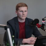 05.09.2022. Kielce. Studio Polityczne Radia Kielce. Na zdjęciu: Łukasz Wasilewski Konfederacja Ruch Narodowy / Fot. Wiktor Taszłow - Radio Kielce