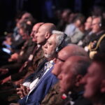 06.09.2022. Kielce. Oficjalne otwarcie 30. Międzynarodowego Salonu Przemysłu Obronnego. Na zdjęciu (od lewej): senator Krzysztof Słoń, widewojewoda Rafał Nowak / Fot. Wiktor Taszłow - Radio Kielce