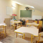 07.09.2022. Kostomłoty Drugie. Interwencja Radia Kielce. Spór o warunki nauki dzieci. Na zdjęciu sporna klasa. / Fot. Wiktor Taszłow - Radio Kielce