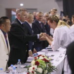 25.09.2022. Kielce. Finałowe walki VII Mistrzostw Świata Karate w Kategoriach Wagowych / Fot. Wiktor Taszłow - Radio Kielce