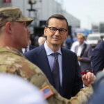 08.09.2022. Kielce. 30. Międzynarodowy Salon Przemysłu Obronnego. Wizyta Mateusza Morawieckiego - premiera RP / Fot. Wiktor Taszłow - Radio Kielce