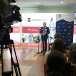 09.09.2022. Kielce, Politechnika Świętokrzyska. European Rover Challenge. Na zdjęciu profesor Zbigniew Koruba - rektor Politechniki Świętokrzyskiej. / Fot. Wiktor Taszłow - Radio Kielce