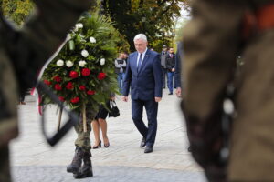 27.09.2022. Kielce. 83. rocznica powstania Polskiego Państwa Podziemnego. Na zdjęciu: Andrzej Bętkowski - marszałek województwa świętokrzyskiego / Fot. Wiktor Taszłow - Radio Kielce