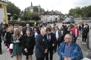 15.09.2022. Chmielnik. Uroczystości upamiętniające Marianne Stradowską i jej syna Wacława, którzy zginęli za pomoc Żydom / Fot. Wiktor Taszłow – Radio Kielce