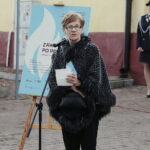 15.09.2022. Chmielnik. Uroczystości upamiętniające Marianne Stradowską i jej syna Wacława, którzy zginęli za pomoc Żydom. Na zdjęciu: Krystyna Paradowska / Fot. Wiktor Taszłow – Radio Kielce