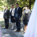 01.09.2022. Kielce. Obchody 83. rocznicy wybuchu II wojny światowej. Na zdjęciu (od lewej): radny Wiesław Koza, Bożena Szczypiór - zastępca prezydenta Kielc, Jarosław Karyś - przewodniczący Rady Miasta Kielce, Aneta Litwin - komendant Straży Miejskiej w Kielcach / Fot. Wiktor Taszłow - Radio Kielce