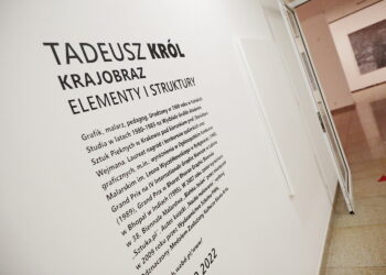 Kielce. BWA. Wystawa prac Tadeusza Króla „Krajobraz elementy i struktury” / Fot. Wiktor Taszłow - Radio Kielce