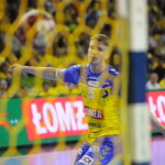 03.09.2022. Kielce. Mecz Łomża Industria Kielce - Piotrkowianin Piotrków Trybunalski. Na zdjęciu: Haukur Thrastarson / Fot. Wiktor Taszłow - Radio Kielce