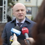 19.09.2022. Kielce. Plac Artystów. Spotkanie „Eko Kino”. Na zdjęciu: Rafał Nowak - wicewojewoda świętokrzyski / Fot. Wiktor Taszłow - Radio Kielce