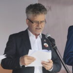 03.09.2022. Kielce. Plac Artystów. Narodowe czytanie. Na zdjęciu: Krzysztof Słoń - senator