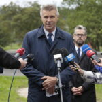 22.09.2022. Kielce. Oddanie do użytku Pumptracka. Na zdjęciu: Bogdan Wenta - prezydent Kielc / Fot. Wiktor Taszłow – Radio Kielce
