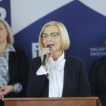 23.09.2022. Kielce. Rozpoczęcie działalności stowarzyszenia Inicjatywa Świętokrzyska. Na zdjęciu: Renata Janik - założycielka stowarzyszenia / Fot. Wiktor Taszłow - Radio Kielce