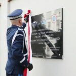 23.09.2022. Kielce. Uroczystość odsłonięcia tablicy upamiętniającej policjantów. Na zdjęciu: nadinsp. Jarosław Kaleta - Komendant Wojewódzki Policji w Kielcach / Fot. Wiktor Taszłow - Radio Kielce