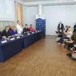 23.09.2022. Kielce. Konferencja przed VII Mistrzostwami Świata Karate w Kategoriach Wagowych / Fot. Wiktor Taszłow - Radio Kielce