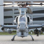 Kielce. Bell AH-1Z Viper i Bell UH-1Y Venom na terenie Targów Kielce / Fot. Wiktor Taszłow - Radio Kielce