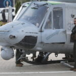 Kielce. Bell AH-1Z Viper i Bell UH-1Y Venom na terenie Targów Kielce / Fot. Wiktor Taszłow - Radio Kielce