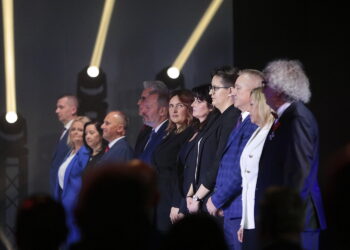 05.09.2022. Kielce. 30. Międzynarodowy Salon Przemysłu Obronnego. Wręczenie odznaczeń państwowych zasłużonym pracownikom Targów Kielce / Fot. Wiktor Taszłow - Radio Kielce