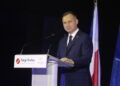 05.09.2022. Kielce. 30. Międzynarodowy Salon Przemysłu Obronnego. Na zdjęciu: Andrzej Duda - prezydent RP / Fot. Wiktor Taszłow - Radio Kielce