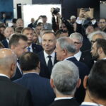 05.09.2022. Kielce. Prezydent Andrzej Duda i minister obrony narodowej Mariusz Błaszczak wizytują 30. Międzynarodowy Salon Przemysłu Obronnego / Fot. Wiktor Taszłow - Radio Kielce