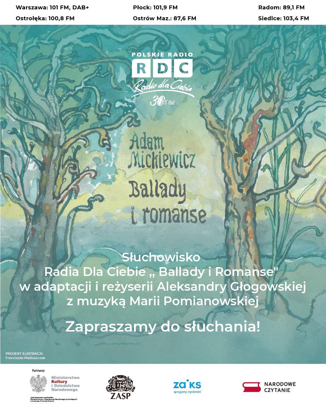Narodowe Czytanie „Ballad i romansów” także na antenie Radia Kielce. Gdzie jeszcze? - Radio Kielce