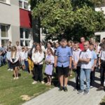 01.09.2022. Sadowie. Rozpoczęcie roku szkolnego i otwarcie sali fitness / Fot. Emilia Sitarska - Radio Kielce