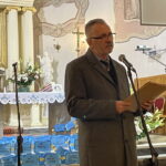 30.09.2022. Ostrowiec Św. Rocznica egzekucji przeprowadzonej przez Niemców. Na zdjęciu Tomasz Gogol - przedstawiciel rodzin pomordowanych ostrowczan. / Fot. Emilia Sitarska - Radio Kielce