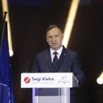 05.09.2022. Kielce. 30. Międzynarodowy Salon Przemysłu Obronnego. Na zdjęciu: Andrzej Duda - prezydent RP / Fot. Wiktor Taszłow - Radio Kielce