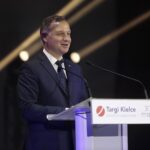 05.09.2022. Kielce. 30. Międzynarodowy Salon Przemysłu Obronnego. Na zdjęciu: Andrzej Duda - prezydent RP / Fot. Wiktor Taszłow - Radio Kielce