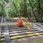 Kielce. Park Baranowski. Nowe schody / Fot. Rejonowe Przedsiębiorstwo Zieleni i Usług Komunalnych - Facebook