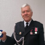 11.09.2022. Pińczów. Uroczystości rocznicowe OSP. Na zdjęciu: Zygmunt Pietrzykowski, uhonorowany medalem honorowym im. Bolesława Chomicza. / Fot. Marta Gajda-Kruk - Radio Kielce