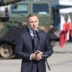 05.09.2022. Kielce. 30. Międzynarodowy Salon Przemysłu Obronnego. Na zdjęciu: Andrzej Duda - prezydent RP / Fot. Wiktor Taszłow - Radio Kielce