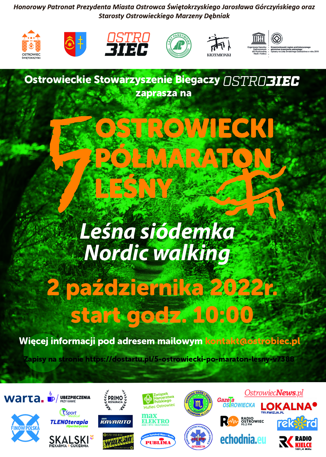 Bieg „5 Ostrowiecki Półmaraton Leśny” - Radio Kielce