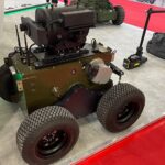 07.09.2022. Kielce. 30. Międzynarodowy Salon Przemysłu Obronnego. Robot pirotechniczny / Fot. Wiktor Taszłow- Radio Kielce